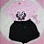 Conjunto verão Mãe e Filha rosa claro minnie e shorts preto - Tamanhos 2 ao GG - Imagem 3