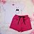 Conjunto Infantil Gatinho c/ Shorts Pink 2 ao 14 - Imagem 3
