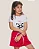 Conjunto Infantil Pandas c/ Shorts Vermelho 2 ao 14 - Imagem 2