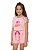 Conjunto Barbie Rosa Claro: Camiseta Algodão, Shorts 2 ao 14 - Imagem 2