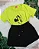 Conjunto Infantil Verde Minnie c/ Shorts Preto 2 ao 14 - Imagem 1