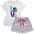 Conjunto Infantil Stitch c/ Shorts Mescla e Laço Rosa 2 ao 14 - Imagem 3