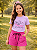 Conjunto verão infantil menina princess + shorts pink - Imagem 3