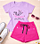 Conjunto verão infantil menina princess + shorts pink - Imagem 1