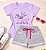 Conjunto verão infantil menina princess + shorts mescla - Imagem 1