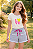 Conjunto Infantil Menina Love minnie Camiseta+Shorts mescla - Imagem 2