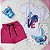 Conjunto Infantil Menina camisa Stitch  Shorts Pink  2 a 14 - Imagem 1