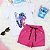 Conjunto Infantil Menina camisa Stitch  Shorts Pink  2 a 14 - Imagem 4
