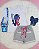 Conjunto Infantil Menina camisa Stitch  Shorts Mescla  2 a 14 - Imagem 2