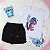 Conjunto Infantil Menina camisa Stitch  Shorts Preto  2 a 14 - Imagem 2