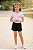 Conjunto Infantil Menina Camisa Rosa Hello Kitty Shorts Mescla 2 a 14 - Imagem 5