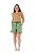 Conjunto Verão Feminino Camiseta Cereja Shorts Verde  P ao GG - Imagem 2
