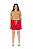 Conjunto Verão Feminino Camiseta Cereja Shorts Vermelho  P ao GG - Imagem 2