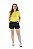Conjunto Verão Feminino Camiseta Amarelo Grow  Shorts Preto P ao GG - Imagem 2