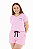 Conjunto Verão Feminino Camiseta Rosa Hello Kitty  Shorts Rosa P ao GG - Imagem 1