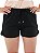 Shorts moletom feminino preto boxer - Imagem 3