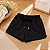 Shorts moletom feminino preto boxer - Imagem 5