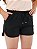 Shorts moletom feminino preto boxer - Imagem 1