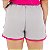 Shorts feminino cinza gelo boxer moletom - Imagem 4