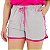Shorts feminino cinza gelo boxer moletom - Imagem 3