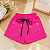 Shorts feminino moletom pink bolso quadrado - Imagem 3