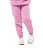 Calça moletom peluciada infantil menina rosa blush - Imagem 3