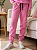 Calça moletom peluciada infantil menina rosa blush - Imagem 1