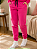 Calça Feminina adulta de Moletom Peluciado Pink - Imagem 2