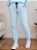 Calça Feminina adulta de Moletom Peluciado Azul Bebê - Imagem 1
