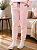 Calça Feminina de Moletom Peluciado Rosa Claro - Imagem 2