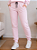 Calça Feminina de Moletom Peluciado Rosa Claro - Imagem 1