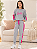 Conjunto Infantil Feminino Barbie Moletom Peluciado Mescla - Imagem 2
