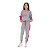 Conjunto Infantil Feminino Barbie Moletom Peluciado Mescla - Imagem 3