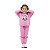 Conjunto Infantil Feminino Rosa I Love Panda em Moletom Peluciado - Imagem 3