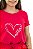 Camiseta Feminina Vermelha Mother em 100%Algodão 30.1 - Imagem 3