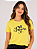 Camiseta Feminina Amarela Inspire 100% Algodão - Imagem 1