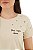 Camiseta Feminina Bordada Que Seja Leve 100% Algodão - Imagem 3