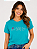 Camiseta Feminina More Self Love Verde Petróleo 100% Algodão - Imagem 1