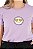Camiseta Feminina Happy Lilás 100% Algodão - Imagem 3