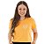 Camiseta Feminina Laranja Coração Minimalista 100% Algodão - Imagem 2