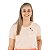 Camiseta Feminina Salmão Claro com Bolso Estampado Snoopy - Imagem 3