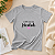Camiseta Feminina Mescla Look do Dia Felicidade 100% Algodão - Imagem 2