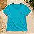 Camiseta Feminina Azul Turquesa com Bordado Motherly 100% Algodão - Imagem 4