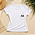 Camiseta Feminina Branca Gatinho no Bolso 100% Algodão - Imagem 4