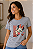 Camiseta Feminina Mescla Minnie Mouse 100% Algodão - Imagem 3