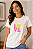 Camiseta Feminina Love Minnie Off White 100% Algodão - Imagem 1