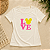 Camiseta Feminina Love Minnie Off White 100% Algodão - Imagem 3