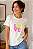 Camiseta Feminina Love Minnie Off White 100% Algodão - Imagem 2