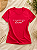 Camiseta Feminina Do All Things With Love Vermelha 100% Algodão - Imagem 3