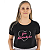 Camiseta Feminina For Adventure Preta 100% Algodão - Imagem 4